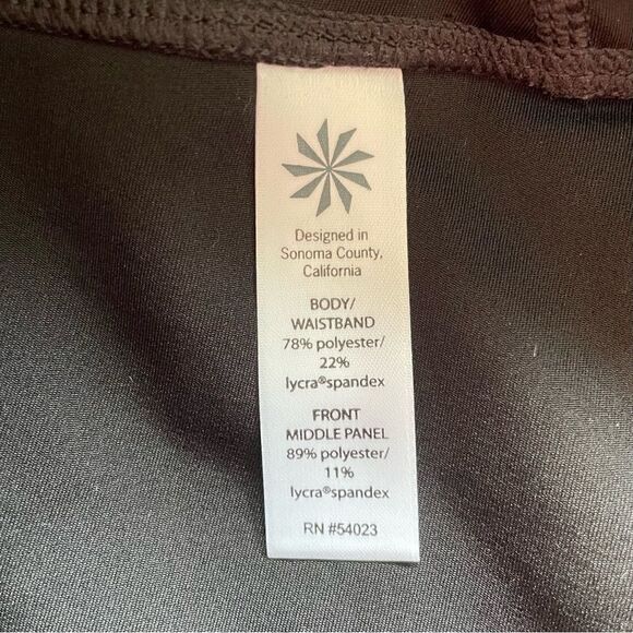 Athleta Black/White Striped Leggings - Size: XS - Picture 6 of 11